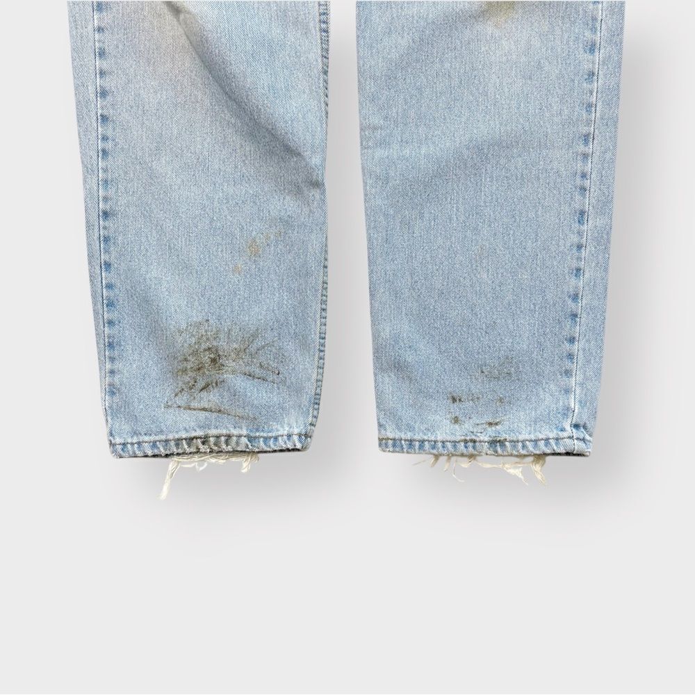 Vtg Y2K Levi's 550 Relaxed Fit Thrashed Jeans, 501 Loose Baggy Worn, 34 x 33 - Picture 8 of 9